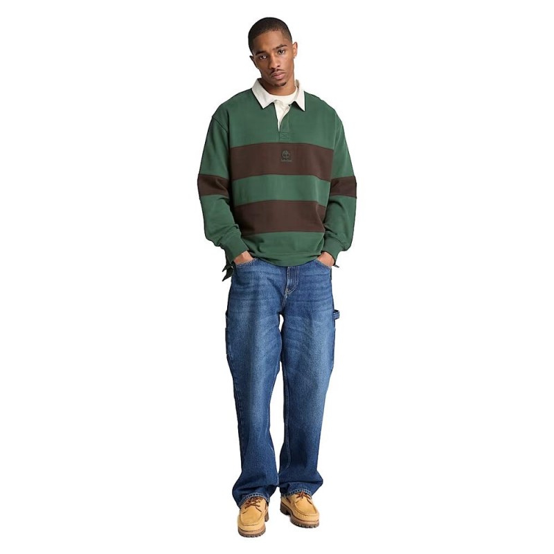 TIMBERLAND LS RUGBY POLO LB SWEATSHIRT ΑΝΔΡΙΚΟ POLO ΜΑΚΡΥΜΑΝΙΚΙ