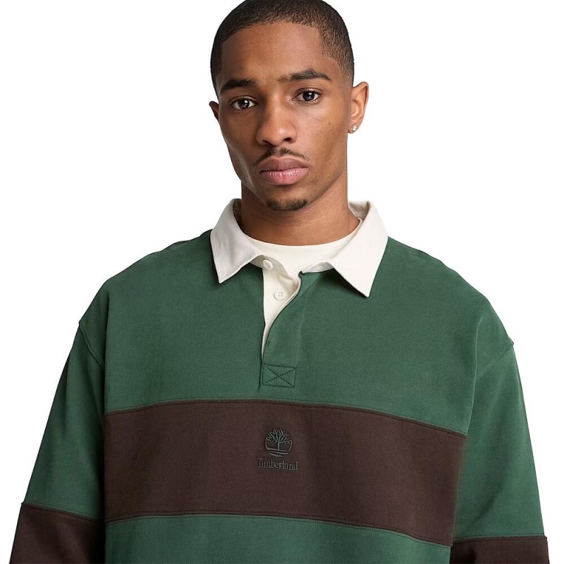 TIMBERLAND LS RUGBY POLO LB SWEATSHIRT ΑΝΔΡΙΚΟ POLO ΜΑΚΡΥΜΑΝΙΚΙ