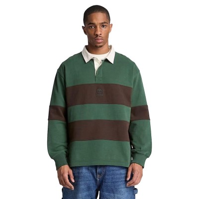 TIMBERLAND LS RUGBY POLO LB SWEATSHIRT ΑΝΔΡΙΚΟ POLO ΜΑΚΡΥΜΑΝΙΚΙ