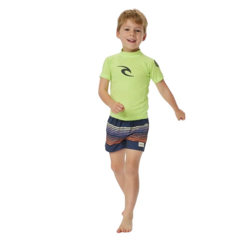 RIP CURL BRAND WAVE UPF S/S-BOY