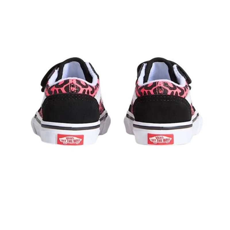 VANS OLD SKOOL V GLITTER LEOPARD DIVA PINK