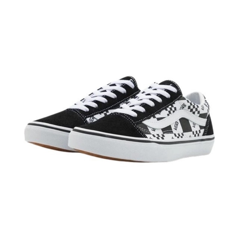 VANS OLD SKOOL (LOGO CHECK BLACK/TRUE WHITE)