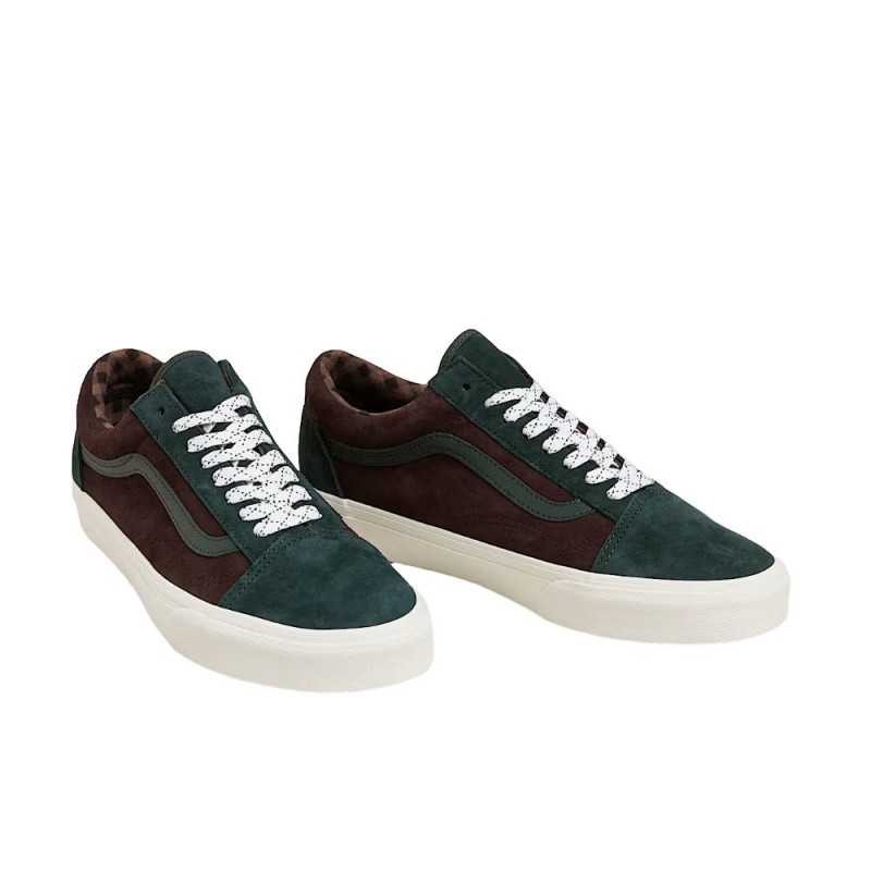 VANS OLD SKOOL (PIG SUEDE GREEN/MULTI)