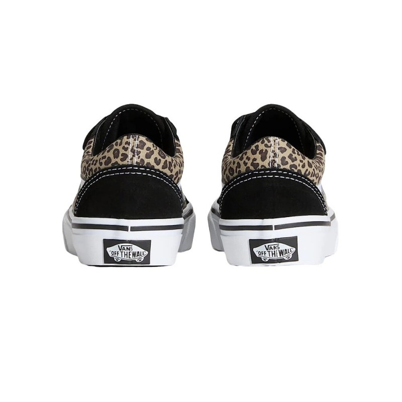 VANS OLD SKOOL V BLACK/LEOPARD
