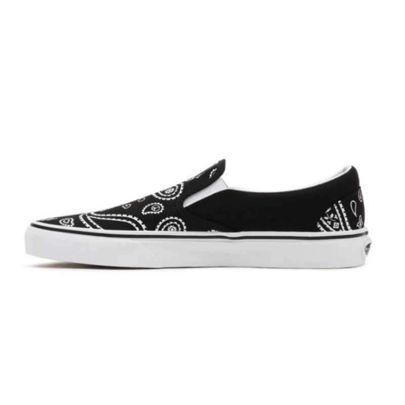 VANS CLASSIC SLIP-ON (PEACE PAISLEY) BLACK/TRUE WHITE