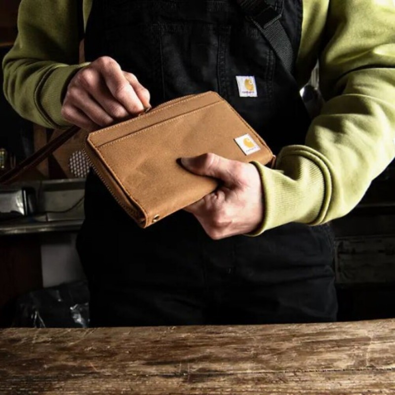 CARHARTT NYLON DUCK LAY-FLAT CLUTCH WALLET
